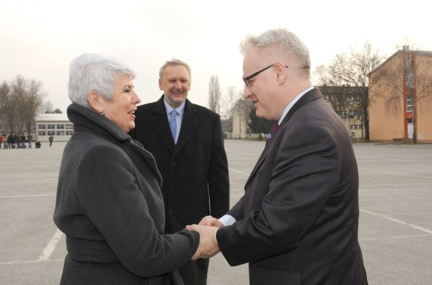 Kosor i Josipović pri prvom posjetu novim prostorima ministarstva obrane kod Jakuševca