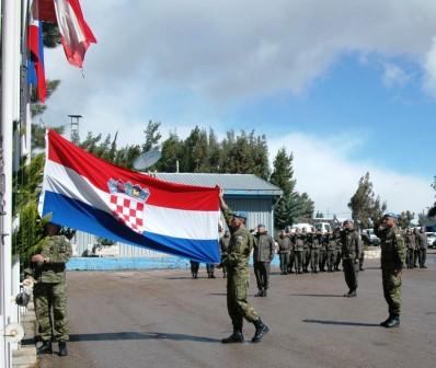 Spuštanjem zastave završeno je hrvatsko sudjelovanje u UN-misiji na Golanu