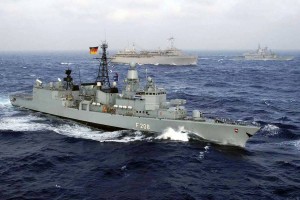 Na njemačku fregatu FGS Niedesrsachsen (F 208) 2011. ukrcao se prvi slovenski vojnik