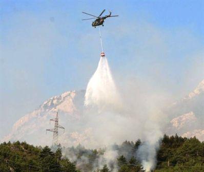Helikopter OS BiH na jablaničkom požarištu