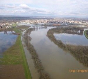 Poplavama pogođen zapadni rub Siska (Getro, bivši OBI), 14. veljače 2014.