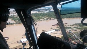 Potopljena riječna luka u Brčkom