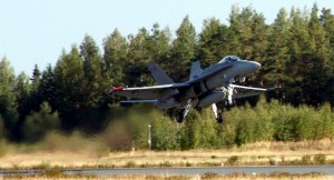 F-18 Hornet iz sastava Zrakoplovnog zapovjedništva za Kareliju