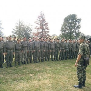 Obuka rezervista Druge brigade Vojske Srbije