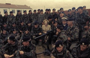 Margaret Thatcher s pobjednicima na Falklandima
