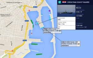 Hrvatska flotila okupljena u Cataniji, utorak 13. listopada 2015. godine