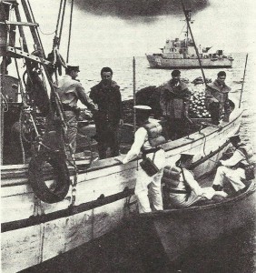 Patrolni čamac graničar PČ-133 'Velebit' u kontroli ribarice