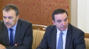 Ministar unutarnjih poslova Vlaho Orepić i ministar obrane Josip Buljević