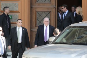 John Brennan na izlasku iz zgrade Predsjedništva BiH
