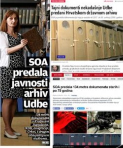 Medijsko praćenje predaje materijala SDS u Hrvatski državni arhiv
