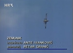 Galeb G-2 u letačkom programu povodom proslave Dana HRZ i PZO na Zremuniku 1996. godine